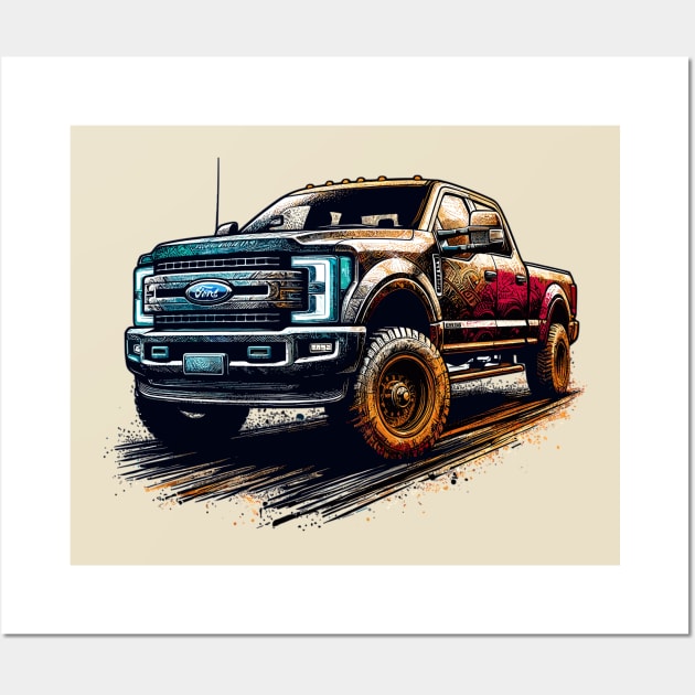 Ford F-350 Wall Art by Vehicles-Art